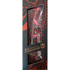Severka Exclusive Chocolate Hořká čokoláda s pistáciemi, růžemi a višněmi 120g