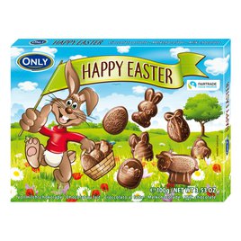 Only Happy Easter Velikonoční čokoládové figurky 100g