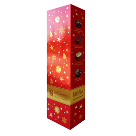 Emoti Vánoční červená bonboniéra Le Caprice 65g