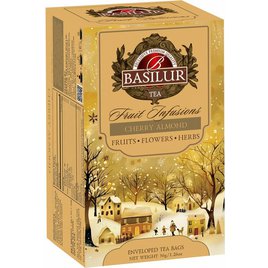 Basilur Vánoční čaj Christmas Fruit Cherry Almond 20 x 1.8g