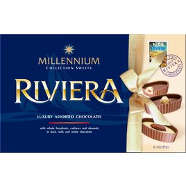 Millennium Riviera Čokoládové lodičky s oříšky  125g
