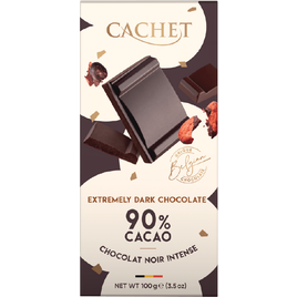 Cachet Belgická extra hořká čokoláda 90% 100g