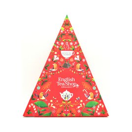 ETS Čajový adventní kalendář trojúhelník červený 25 sáčků