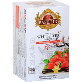 Basilur White Tea Strawberry Vanilla 20x1,5g