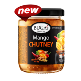 Buga´s Mango chutney Čatní s mangem, zázvorem a chilli 170g