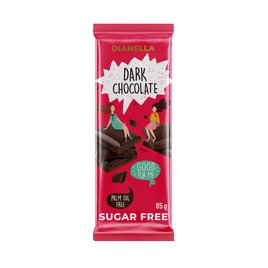 Dianella Sugar free Dark Hořká čokoláda bez cukru 85g