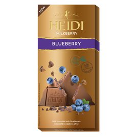 Heidi Milkberry Mléčná čokoláda s borůvkami 80g