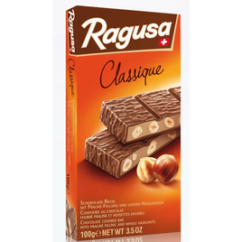 Čokoláda Ragusa Classique  s ořechami a nugátem 100g