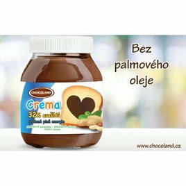 Chocoland Crema 32% arašídů bez palmového oleje 400g