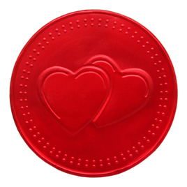 Čokoládová červená medaile srdce 21,5g