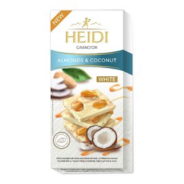 Heidi GrandOr Bílá čokoláda s mandlemi a kokosem 100g