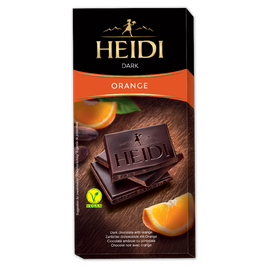 Čokoláda HEIDI Dark Orange 65% 80 g