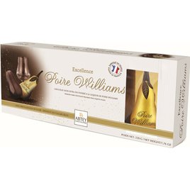 Abtey Poire Williams Hrušky z hořké čokolády plněné Williams likérem 100g