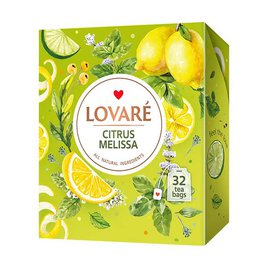 Lovaré Citrus Melissa Zelený čaj s příchutí 32sáčků