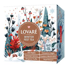 Dárková zimní kolekce čajů Lovaré Winter Fest Tea 90 sáčků