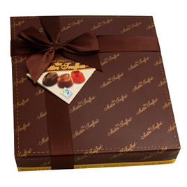 Čokoládová bonboniéra v elegantním hnědém balení 200g
