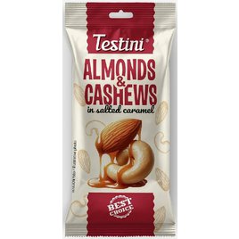 Testini Mandle a kešu ve slaném karamelu 40g
