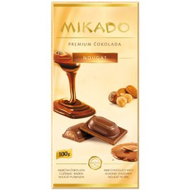 Mikado Mléčné čokoláda nugátová náplň 100g