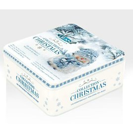 Liran Dárkový vánoční plech plný čajů motiv Sněhulák 6x20x1,5g