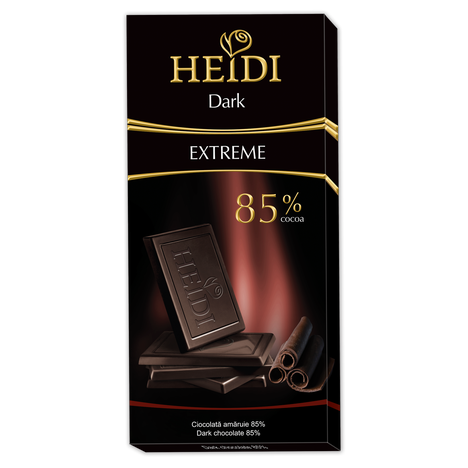 Čokoláda HEIDI Dark Extreme 85% Extra hořká čokoláda 80 g