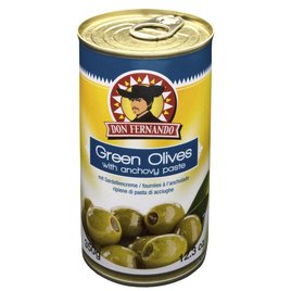 Zelené olivy plněné ančovičkami 350 ml