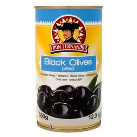 Černé olivy vypeckované 350ml