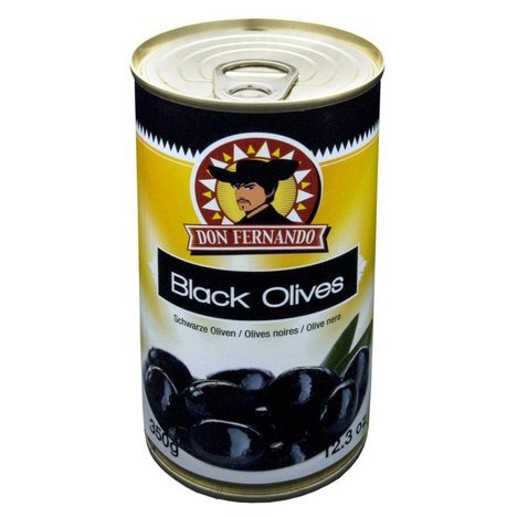 Černé olivy s peckou 350ml