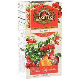 Basilur Fruit Cranberry nepřebal 25x2g