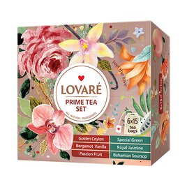 Lovaré Čajová kazeta Prime Tea Set 90 sáčků