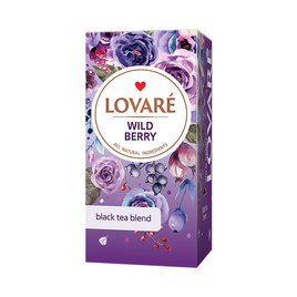 Lovaré Černý čaj Wild Berry 24 sáčků