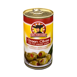 Zelené olivy plněné pikantní paprikovou pastou 350ml