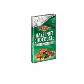 Quickbury Mléčná čokoláda s lískovými oříšky bez cukru 75g
