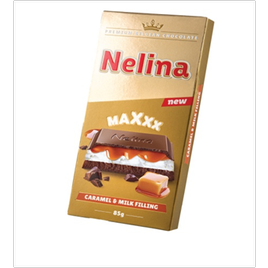 Nelina Čokoláda Maxxx karamel 85g