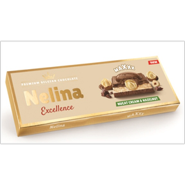 Nelina Maxxx čokoláda s nugátem a ořechy 305g