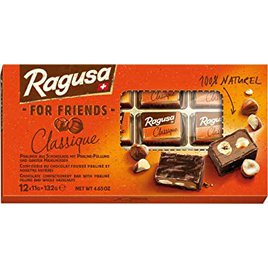 Ragusa For Friends Classigue Mléčná čokoláda s ořechy a nugátem 132g